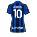 Cheap Inter Milan Lautaro Martinez #10 Home Football Shirt Women 2022-23 Short Sleeve